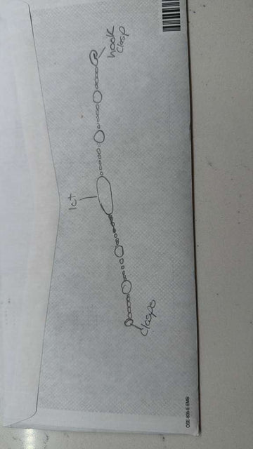 VIP Melissa Pt950 Chain special deal, 1ct Pear shape