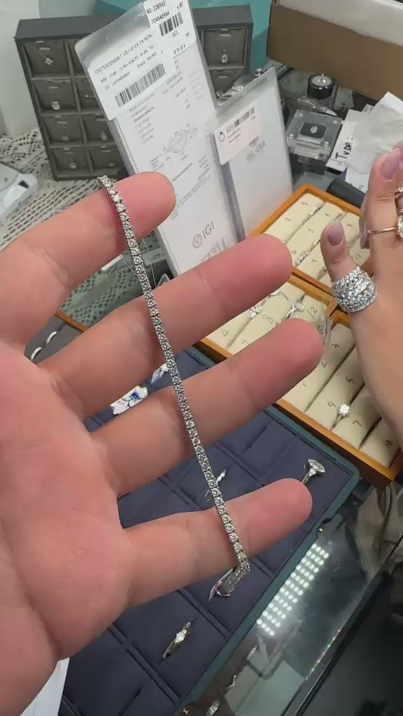 S925 Tennis Bracelet about 2 ct 15cm