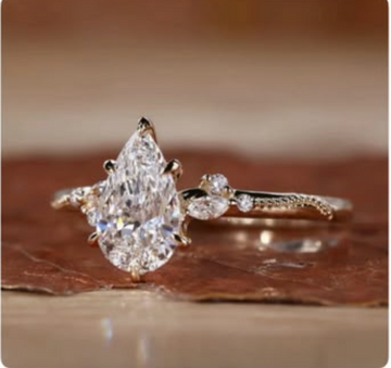 Melissa-3.5ct round one with 925 silver, size 7,  Ring