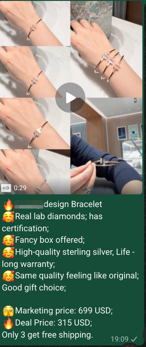 TFNY Design Bracelet-real lab diamond and Sterling silver
