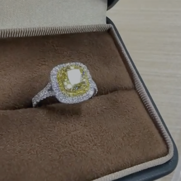 For Shanta yellow diamond ring